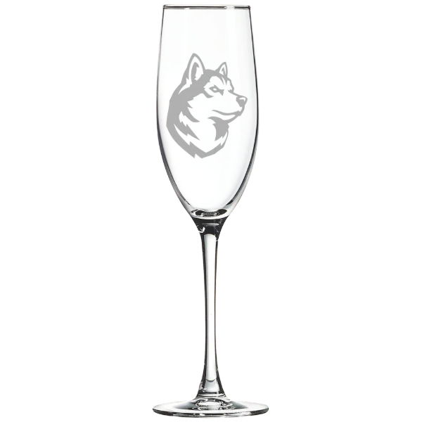 Northeastern University Polar Camel 8 oz. Champagne Flute