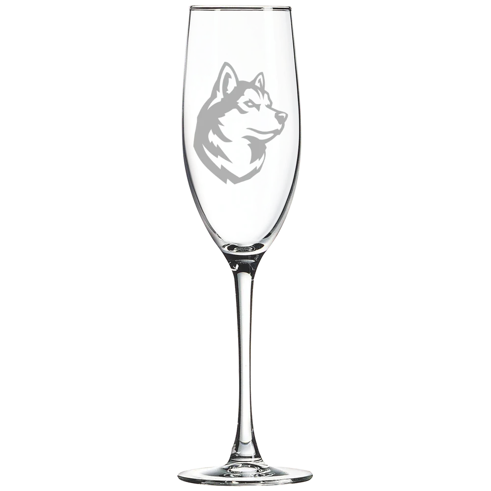 Northeastern University Polar Camel 8 oz. Champagne Flute