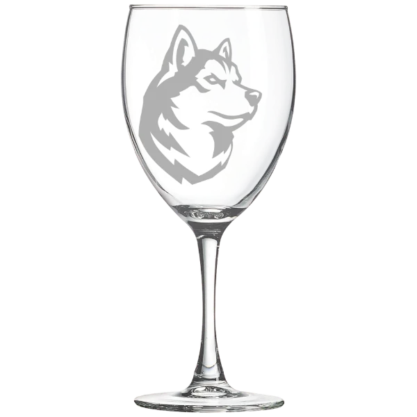 Northeastern University Polar Camel 10 1/2 oz. Wine Glass
