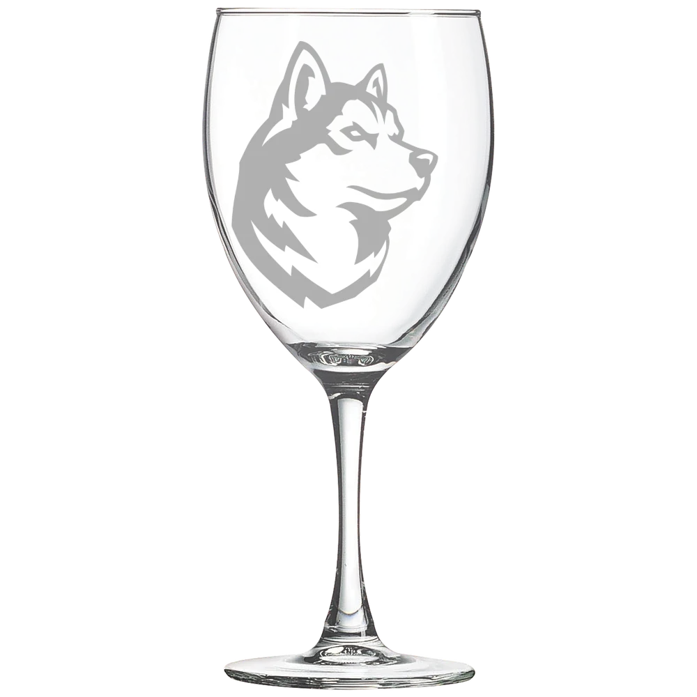 Northeastern University Polar Camel 10 1/2 oz. Wine Glass