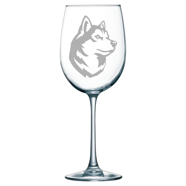 Northeastern University Polar Camel 19 oz. Wine Glass