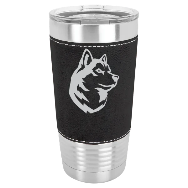 Northeastern University Polar Camel 20 oz. Leatherette Grip Tumbler with Standard Lid