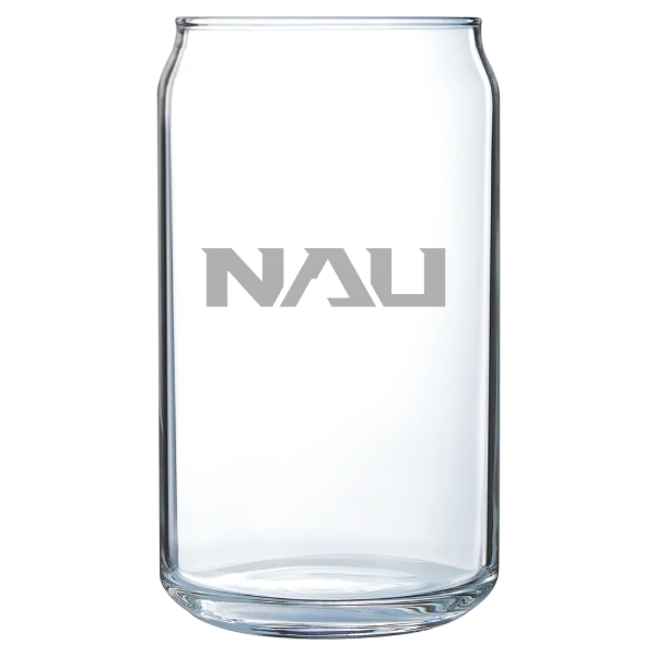 Northern Arizona University Polar Camel 16 oz. Can Glass