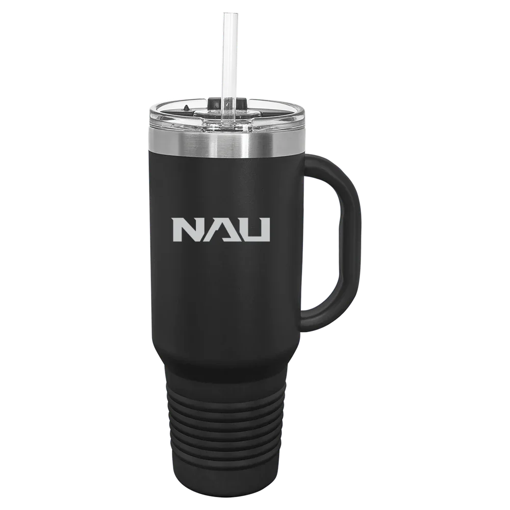 Northern Arizona University Polar Camel 40 oz. Travel Mug with Snap Lid & Straw
