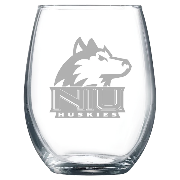 Northern Illinois University Polar Camel 9 oz. Stemless Wine Glass