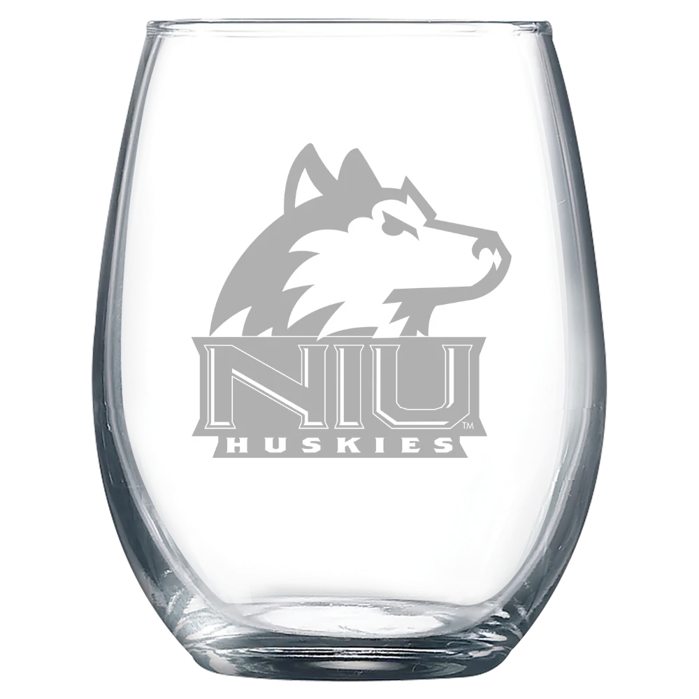 Northern Illinois University Polar Camel 9 oz. Stemless Wine Glass
