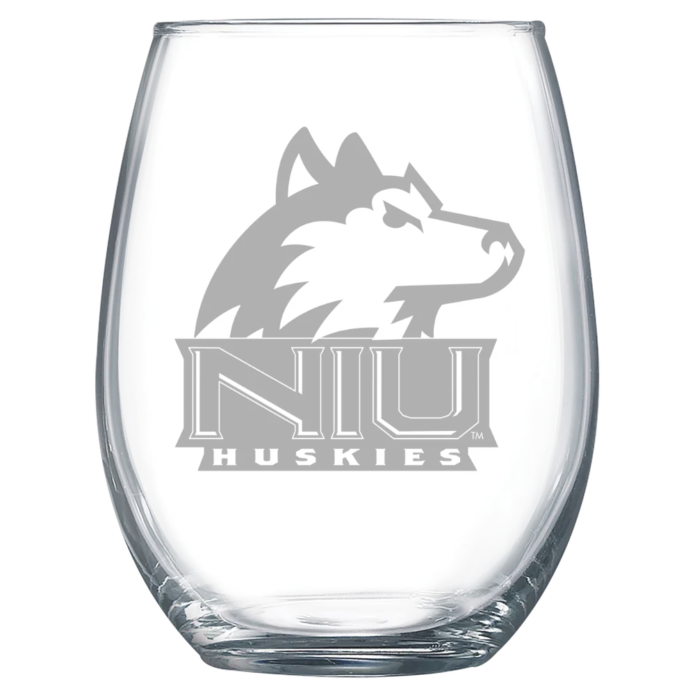 Northern Illinois University Polar Camel 15 oz. Stemless Wine Glass