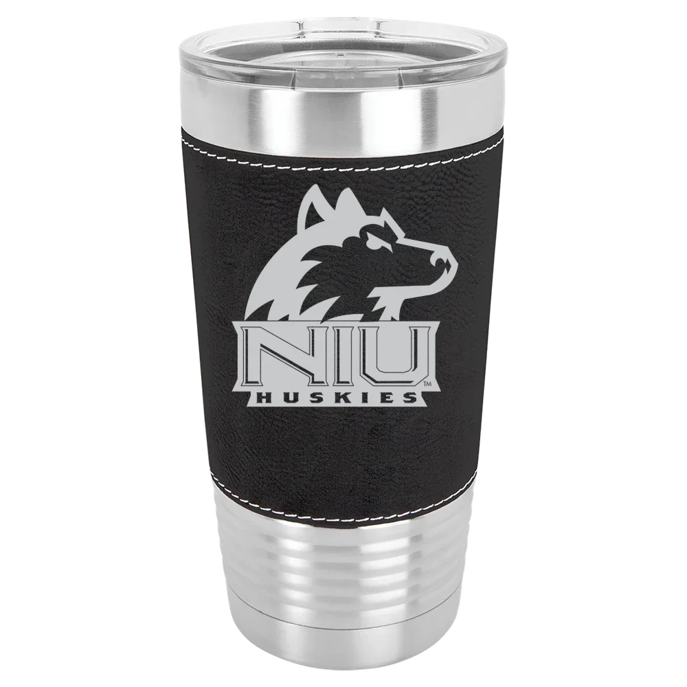 Northern Illinois University Polar Camel 20 oz. Leatherette Grip Tumbler with Standard Lid