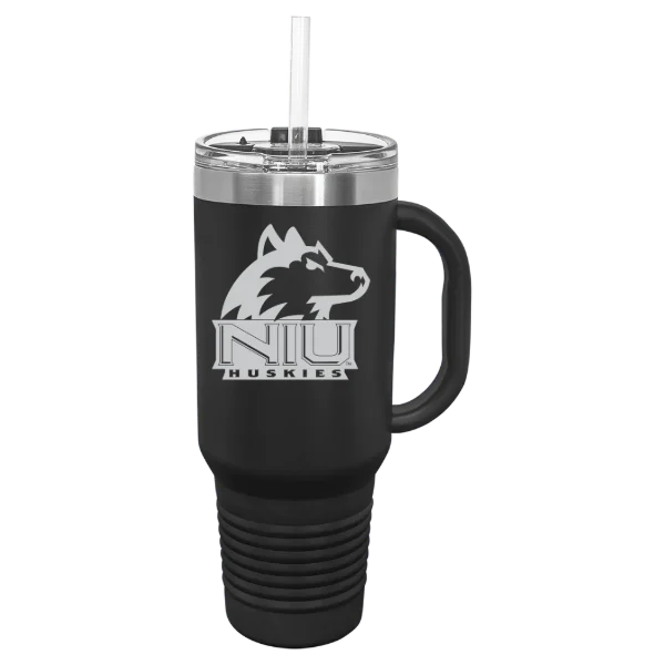 Northern Illinois University Polar Camel 40 oz. Travel Mug with Snap Lid & Straw