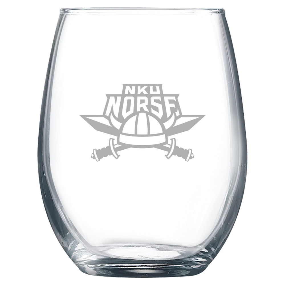 Northern Kentucky University Polar Camel 9 oz. Stemless Wine Glass