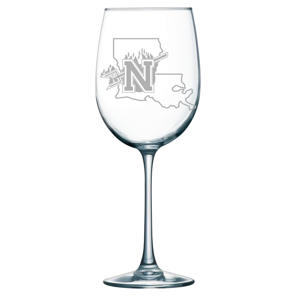 Northwestern State University Polar Camel 19 oz. Wine Glass