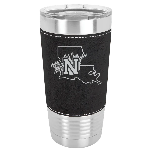 Northwestern State University Polar Camel 20 oz. Leatherette Grip Tumbler with Standard Lid