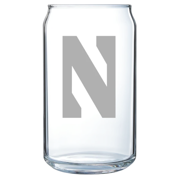 Northwestern University Polar Camel 16 oz. Can Glass