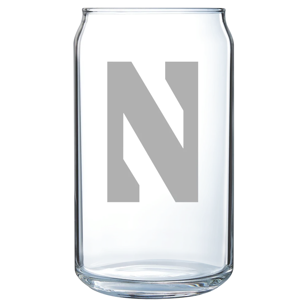 Northwestern University Polar Camel 16 oz. Can Glass