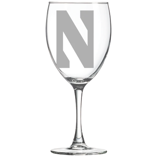 Northwestern University Polar Camel 10 1/2 oz. Wine Glass