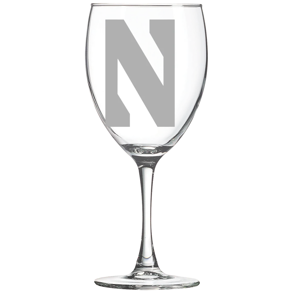 Northwestern University Polar Camel 10 1/2 oz. Wine Glass