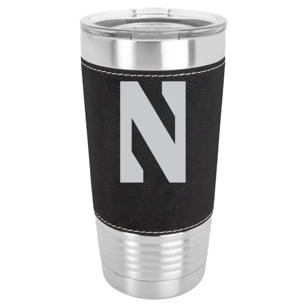 Northwestern University Polar Camel 20 oz. Leatherette Grip Tumbler with Standard Lid