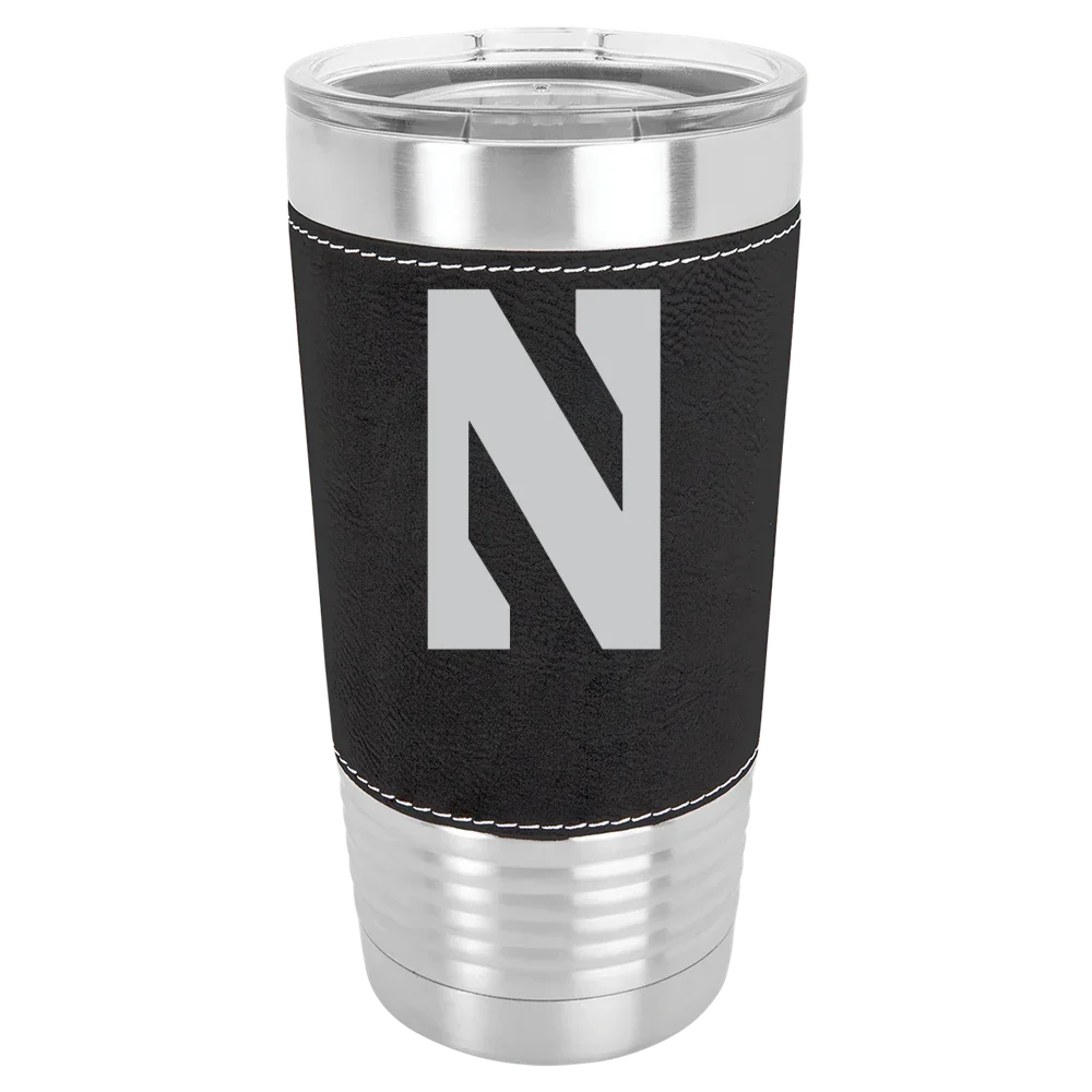 Northwestern University Polar Camel 20 oz. Leatherette Grip Tumbler with Standard Lid