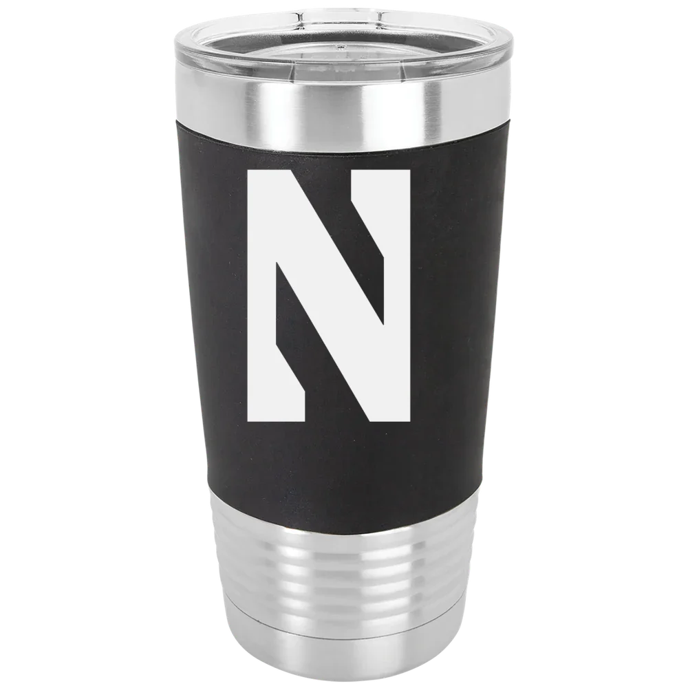 Northwestern University Polar Camel 20 oz. Silicone Grip Tumbler with Standard Lid