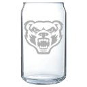 Oakland University Polar Camel 16 oz. Can Glass