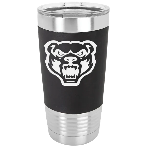 Oakland University Polar Camel 20 oz. Silicone Grip Tumbler with Standard Lid