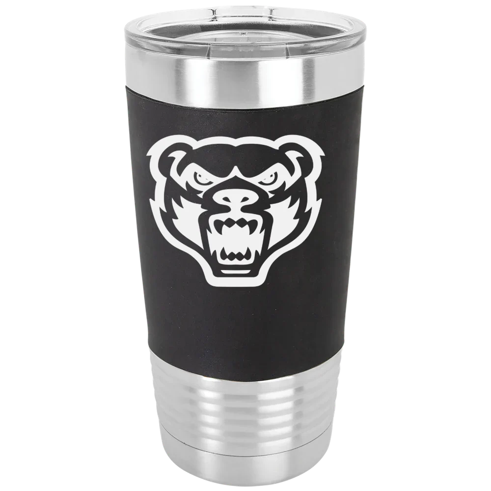 Oakland University Polar Camel 20 oz. Silicone Grip Tumbler with Standard Lid