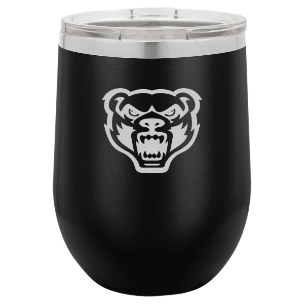 Oakland University Polar Camel 12 oz. Stemless Wine Tumbler