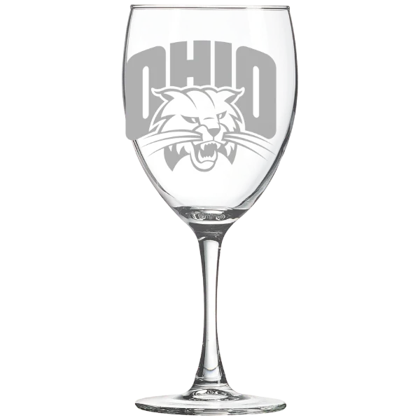 Ohio University Polar Camel 10 1/2 oz. Wine Glass