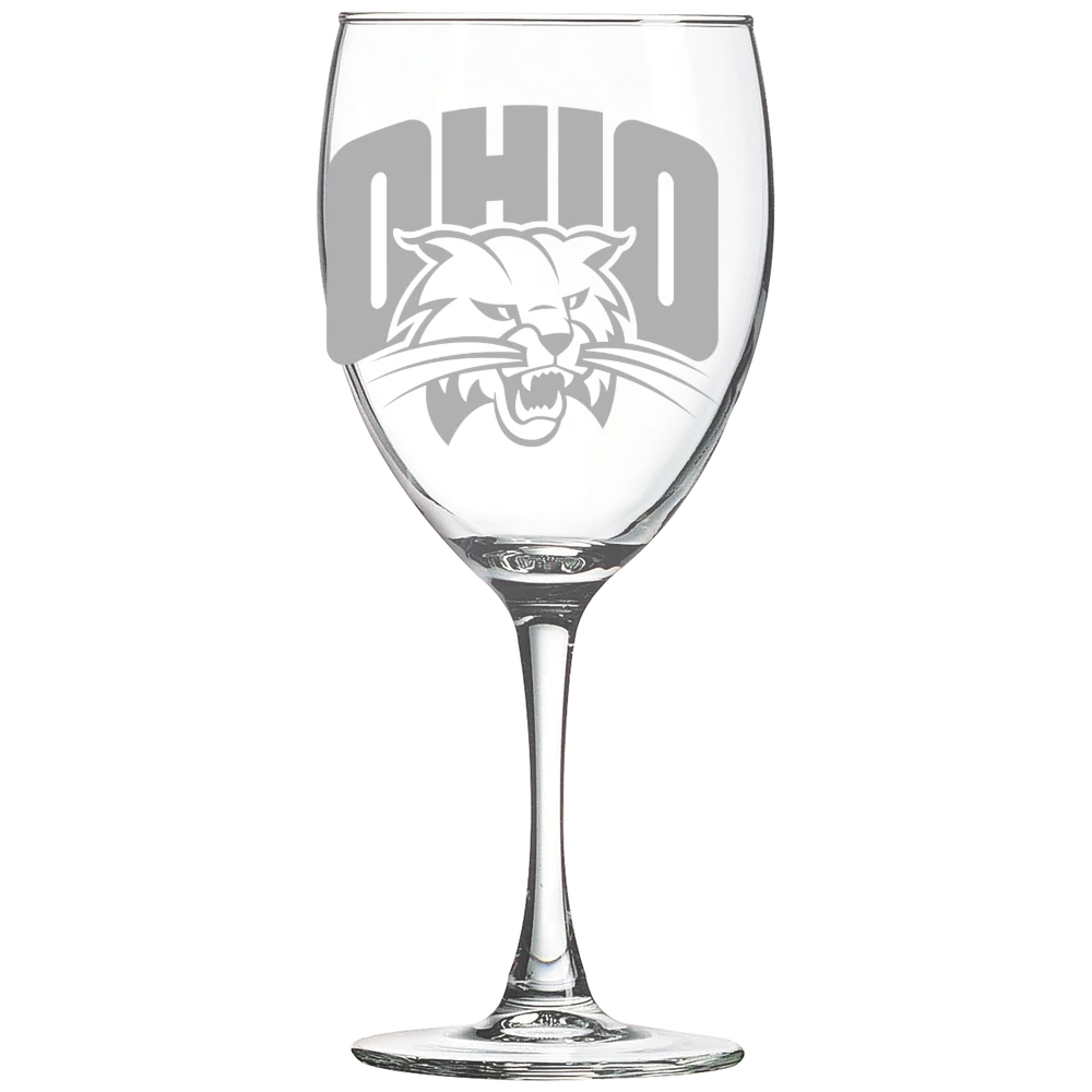 Ohio University Polar Camel 10 1/2 oz. Wine Glass