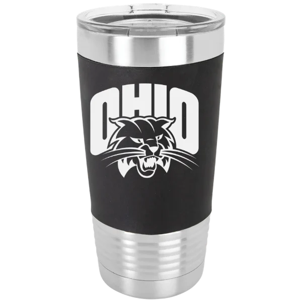 Ohio University Polar Camel 20 oz. Silicone Grip Tumbler with Standard Lid