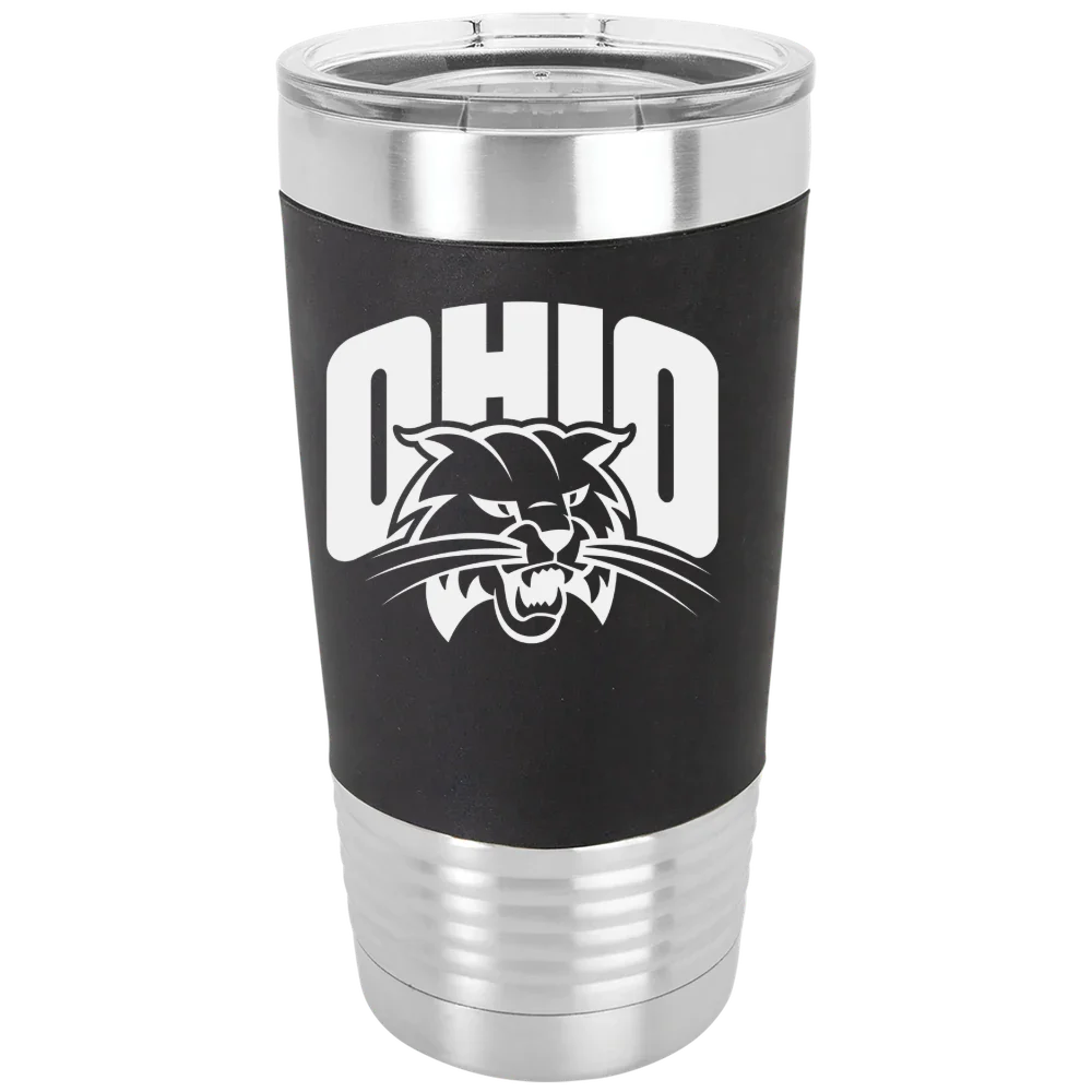 Ohio University Polar Camel 20 oz. Silicone Grip Tumbler with Standard Lid