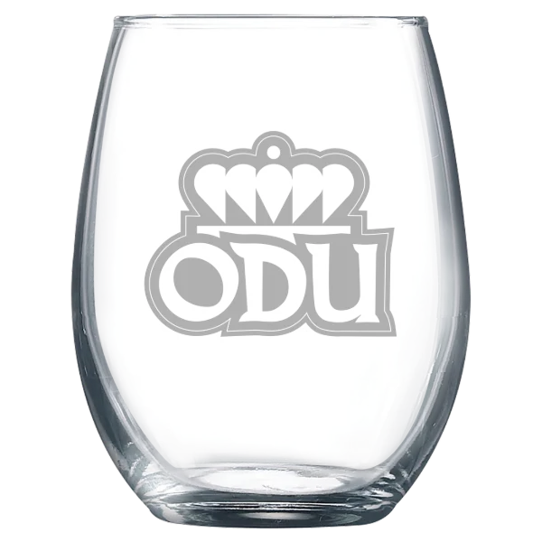 Old Dominion University Polar Camel 9 oz. Stemless Wine Glass