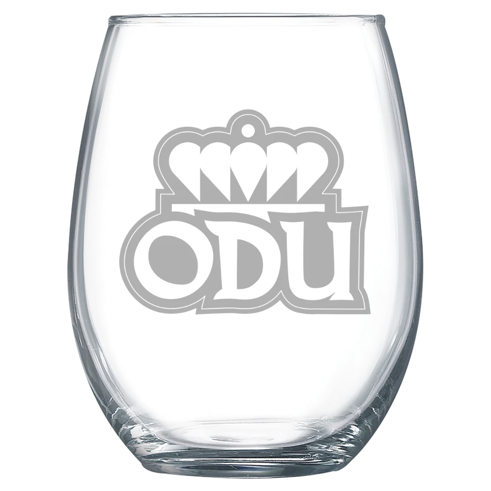 Old Dominion University Polar Camel 15 oz. Stemless Wine Glass