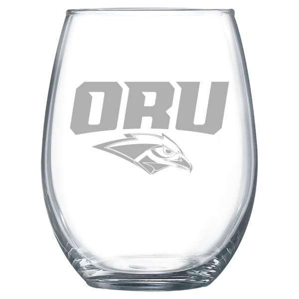 Oral Roberts University Polar Camel 15 oz. Stemless Wine Glass