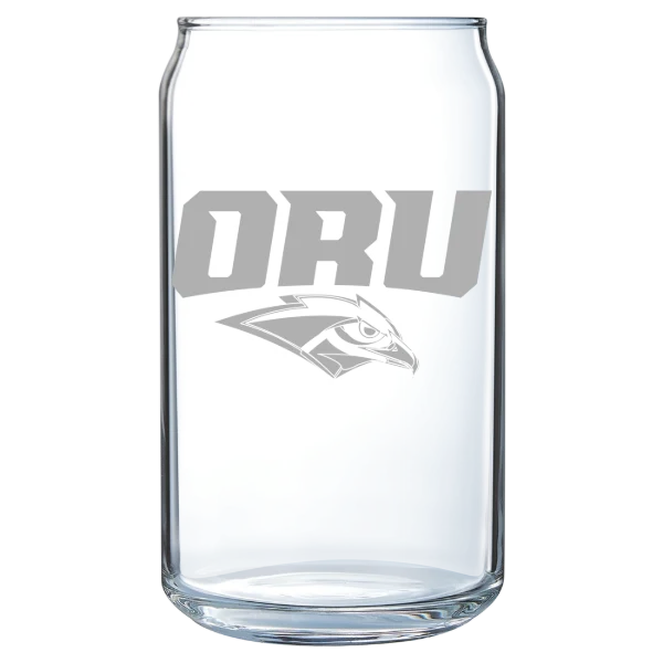 Oral Roberts University Polar Camel 16 oz. Can Glass