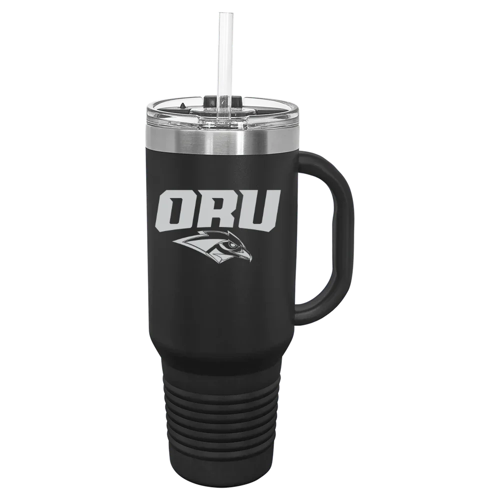 Oral Roberts University Polar Camel 40 oz. Travel Mug with Snap Lid & Straw