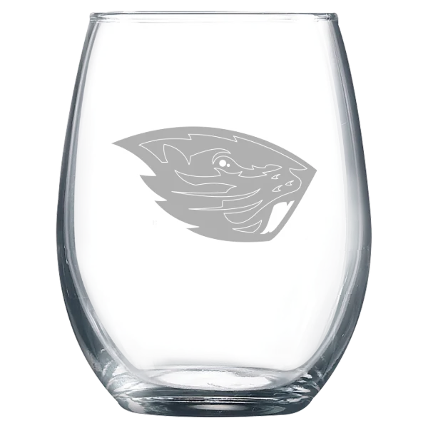 Oregon State University Polar Camel 9 oz. Stemless Wine Glass