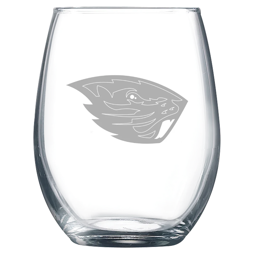 Oregon State University Polar Camel 9 oz. Stemless Wine Glass