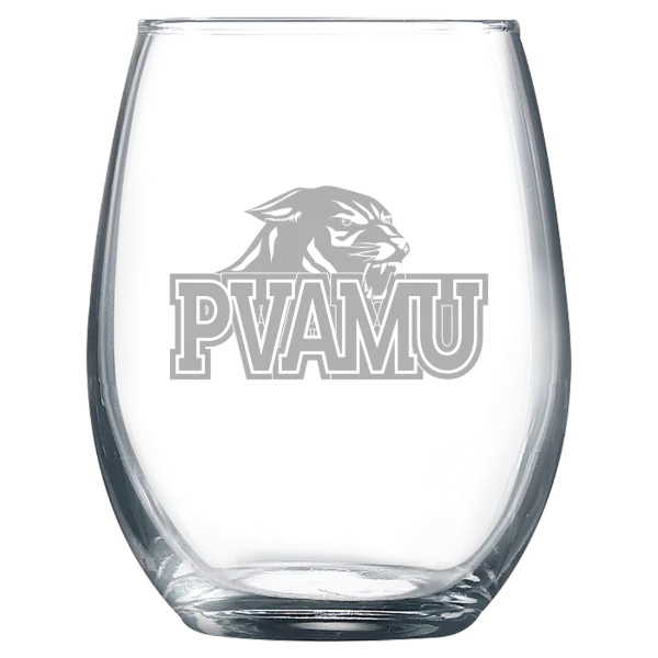 Prairie View A&M University Polar Camel 9 oz. Stemless Wine Glass
