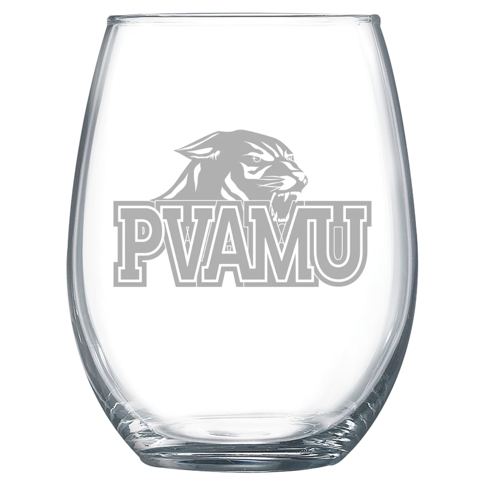 Prairie View A&M University Polar Camel 15 oz. Stemless Wine Glass