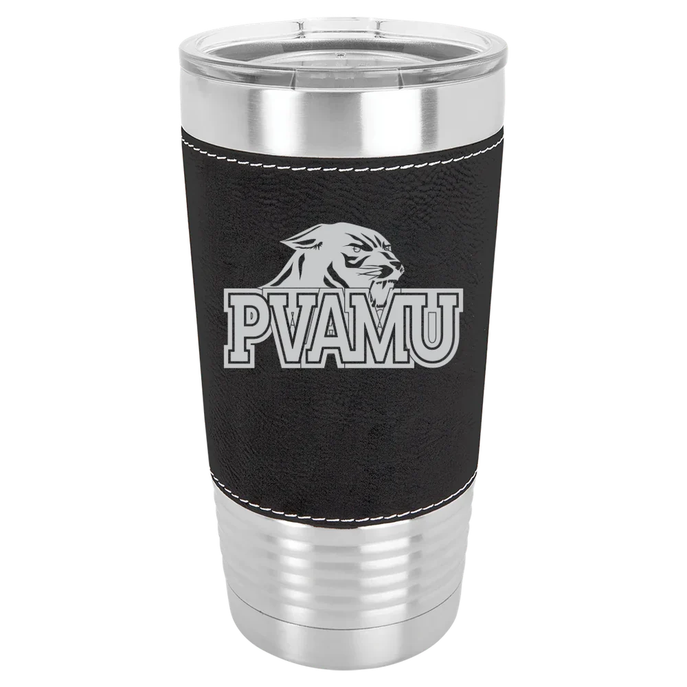 Prairie View A&M University Polar Camel 20 oz. Leatherette Grip Tumbler with Standard Lid
