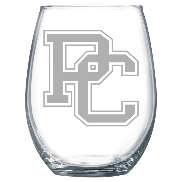 Presbyterian College Polar Camel 15 oz. Stemless Wine Glass