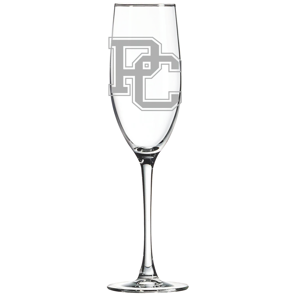 Presbyterian College Polar Camel 8 oz. Champagne Flute