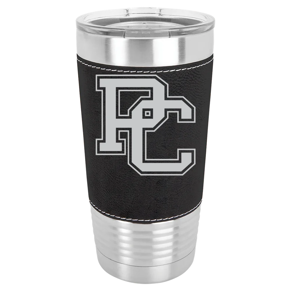 Presbyterian College Polar Camel 20 oz. Leatherette Grip Tumbler with Standard Lid
