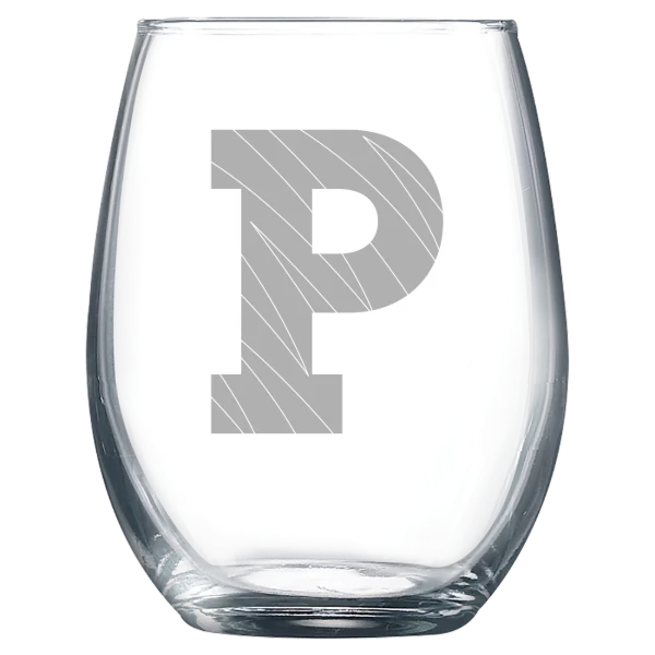 Princeton University Polar Camel 9 oz. Stemless Wine Glass