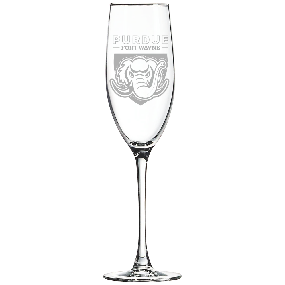 Purdue University Fort Wayne Polar Camel 8 oz. Champagne Flute
