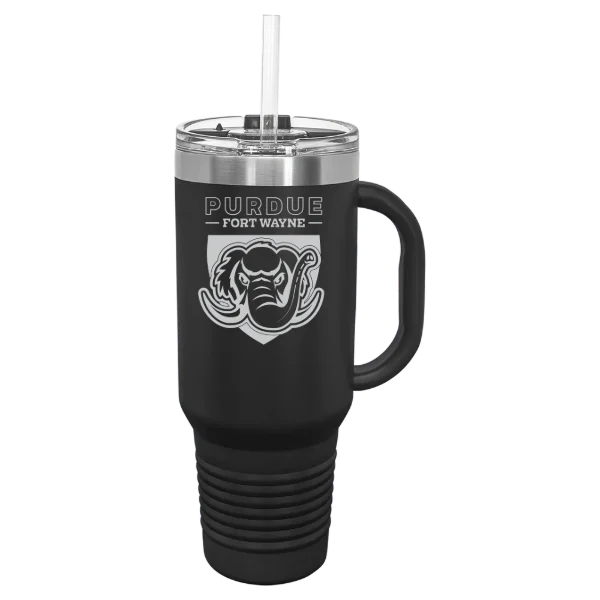 Purdue University Fort Wayne Polar Camel 40 oz. Travel Mug with Snap Lid & Straw