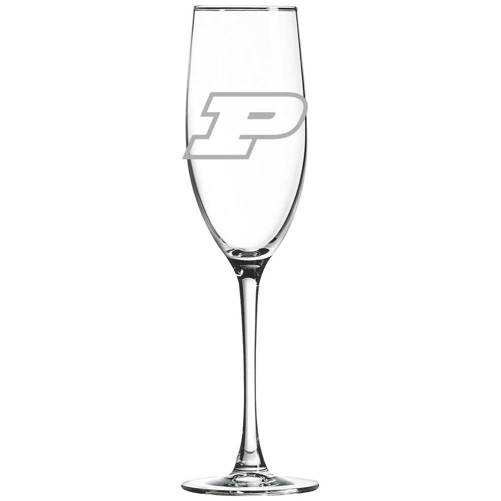 Purdue University Polar Camel 8 oz. Champagne Flute