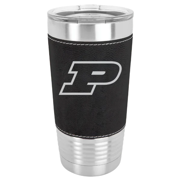Purdue University Polar Camel 20 oz. Leatherette Grip Tumbler with Standard Lid