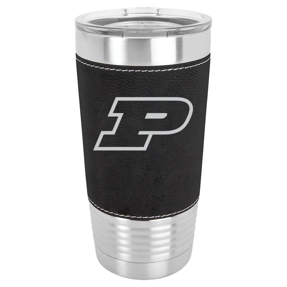 Purdue University Polar Camel 20 oz. Leatherette Grip Tumbler with Standard Lid